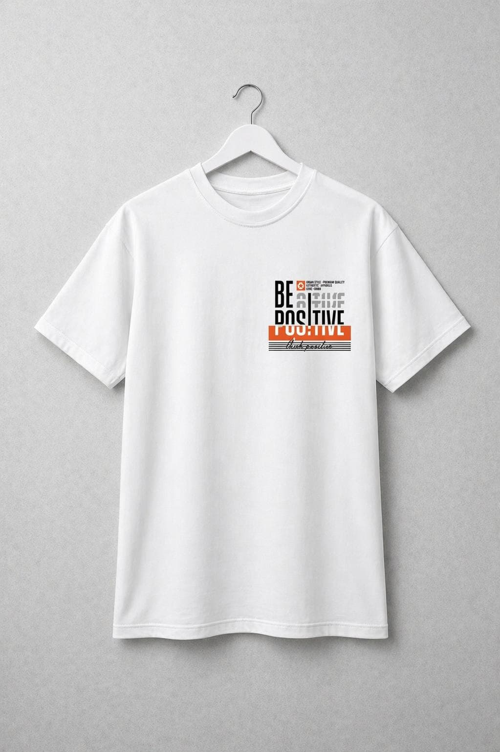 White T-shirt on